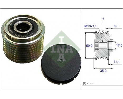 Alternator Freewheel Clutch 535015910 Ina