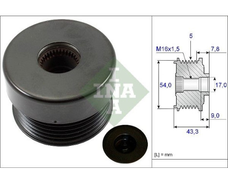Alternator Freewheel Clutch 535017210 Ina