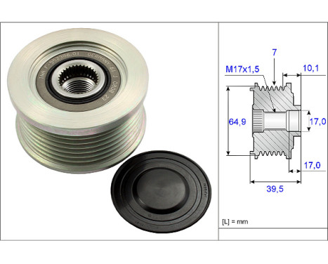 Alternator Freewheel Clutch 535017710 Ina, Image 2