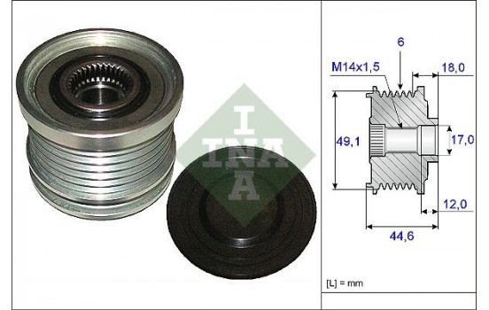 Alternator Freewheel Clutch 535018210 Ina