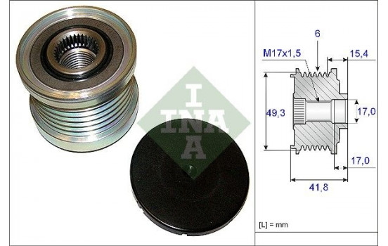 Alternator Freewheel Clutch 535019310 Ina
