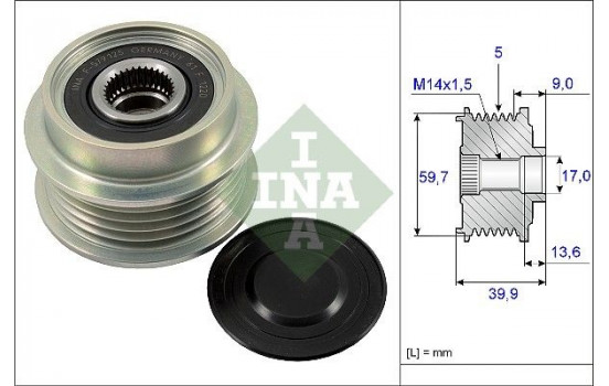 Alternator Freewheel Clutch 535019910 Ina