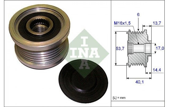 Alternator Freewheel Clutch 535020210 Ina