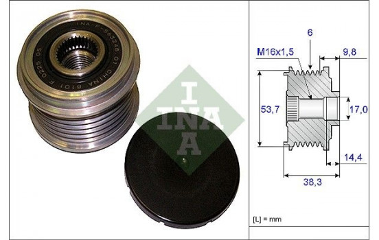 Alternator Freewheel Clutch 535020310 Ina