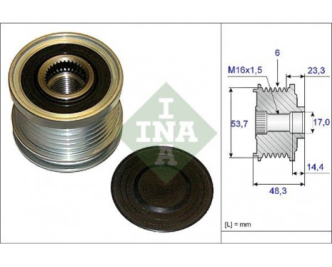 Alternator Freewheel Clutch 535020410 Ina
