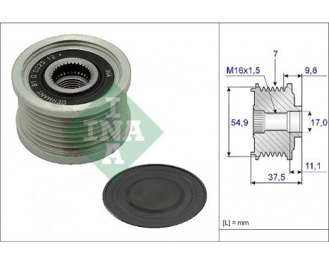 Alternator Freewheel Clutch 535023510 Ina