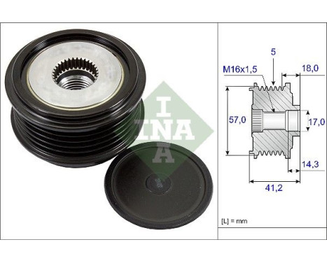 Alternator Freewheel Clutch 535024810 Ina