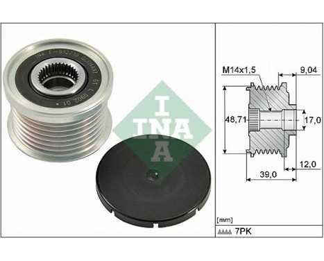 Alternator Freewheel Clutch 535027510 Ina