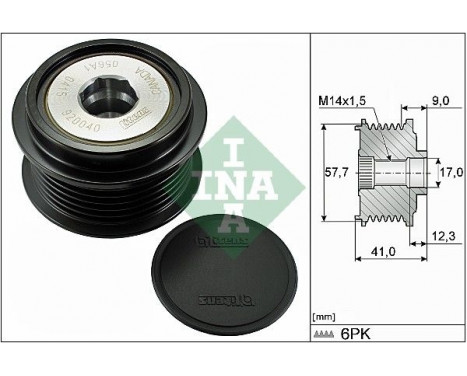 Alternator Freewheel Clutch 535031310 Ina