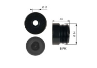 Alternator Freewheel Clutch DriveAlign® OAP7031 Gates