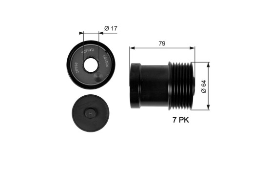 Alternator Freewheel Clutch DriveAlign® OAP7104 Gates