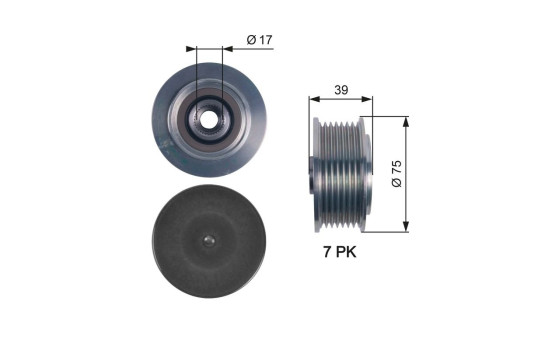 Alternator Freewheel Clutch DriveAlign® OAP7119 Gates