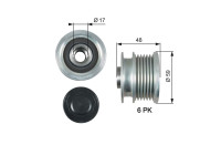 Alternator Freewheel Clutch DriveAlign® OAP7178 Gates