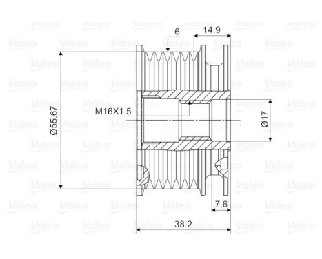 Alternator Freewheel Clutch NEW PART, Image 2