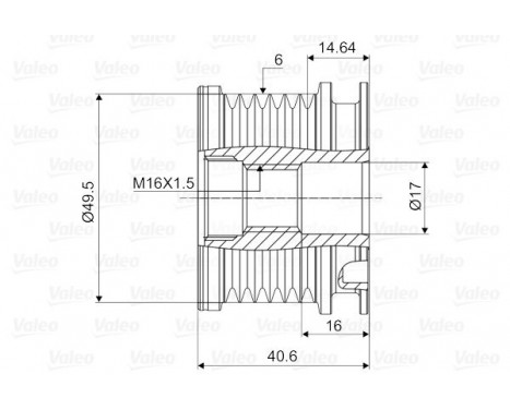 Alternator Freewheel Clutch NEW PART, Image 2