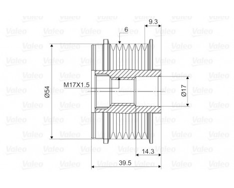 Alternator Freewheel Clutch NEW PART, Image 2