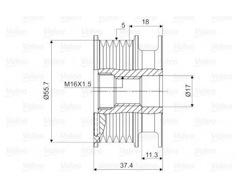 Alternator Freewheel Clutch NEW PART, Image 2