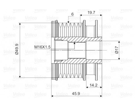 Alternator Freewheel Clutch NEW PART, Image 2