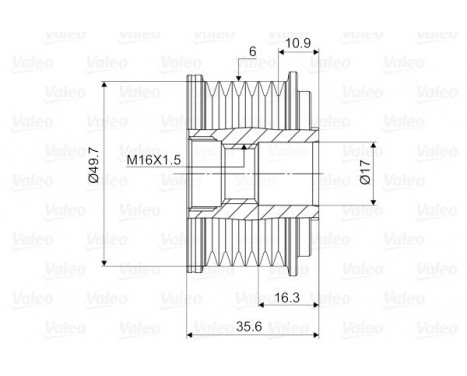 Alternator Freewheel Clutch NEW PART, Image 2