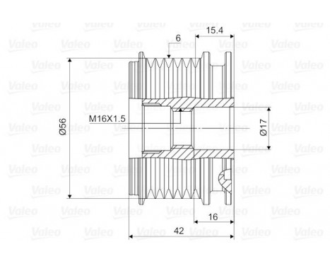 Alternator Freewheel Clutch NEW PART, Image 2