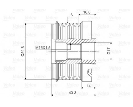 Alternator Freewheel Clutch NEW PART, Image 2