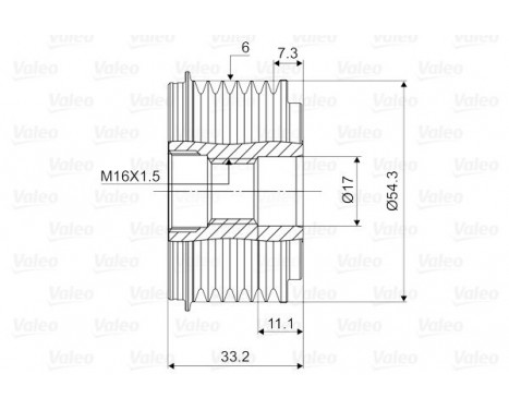 Alternator Freewheel Clutch NEW PART, Image 2