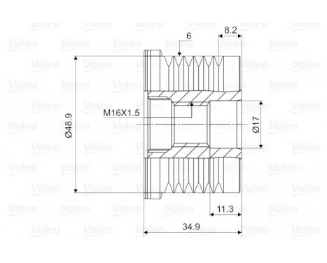 Alternator Freewheel Clutch NEW PART, Image 2