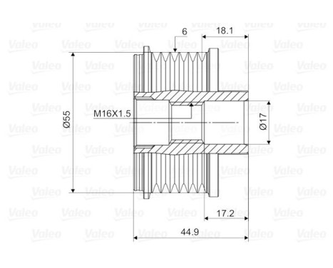 Alternator Freewheel Clutch NEW PART, Image 2