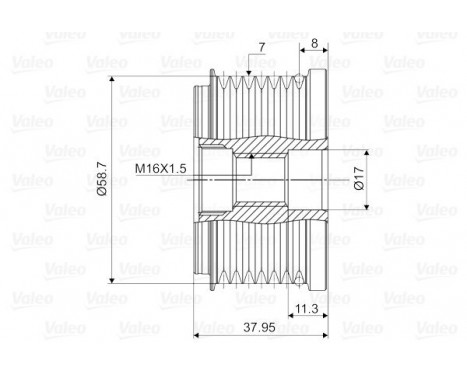 Alternator Freewheel Clutch NEW PART, Image 2