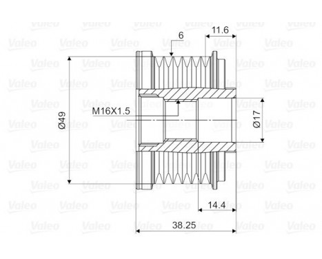 Alternator Freewheel Clutch NEW PART, Image 2