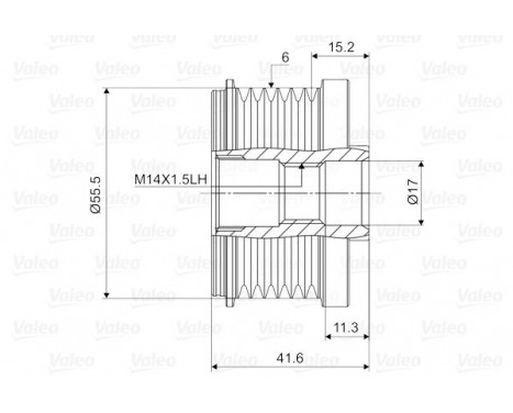 Alternator Freewheel Clutch NEW PART, Image 2