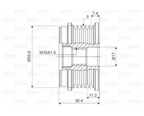 Alternator Freewheel Clutch NEW PART, Image 2