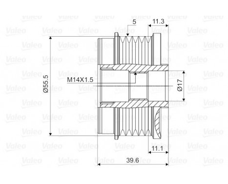 Alternator Freewheel Clutch NEW PART, Image 2