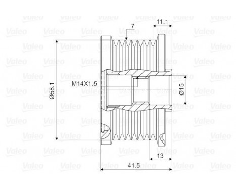 Alternator Freewheel Clutch NEW PART, Image 2