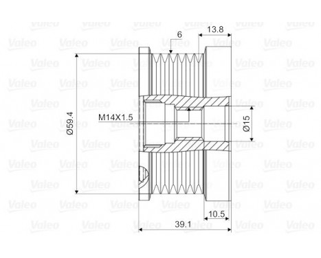 Alternator Freewheel Clutch NEW PART, Image 2