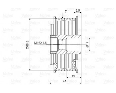 Alternator Freewheel Clutch NEW PART, Image 2