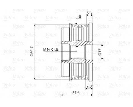 Alternator Freewheel Clutch NEW PART, Image 2