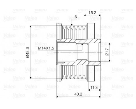 Alternator Freewheel Clutch NEW PART, Image 2