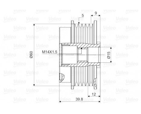 Alternator Freewheel Clutch NEW PART, Image 2