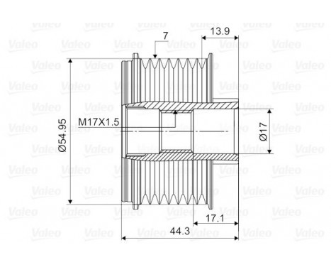 Alternator Freewheel Clutch NEW PART, Image 2