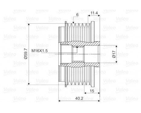 Alternator Freewheel Clutch NEW PART, Image 2