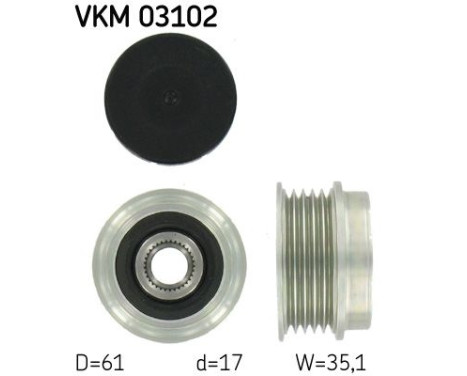 Alternator Freewheel Clutch VKM 03102 SKF