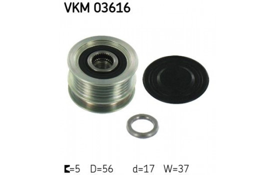 Alternator Freewheel Clutch VKM 03616 SKF