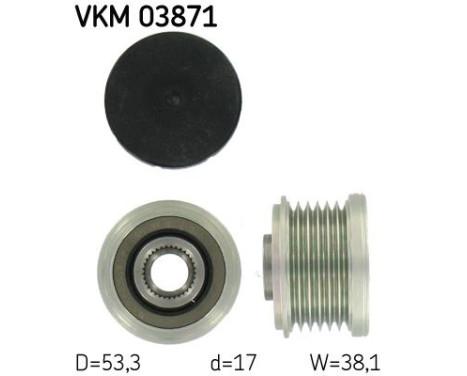 Alternator Freewheel Clutch VKM 03871 SKF