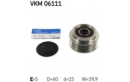 Alternator Freewheel Clutch VKM 06111 SKF