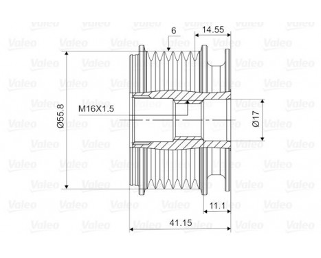 Alternator Freewheel Clutch, Image 2