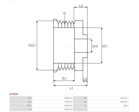 Belt pulley, alternator, Image 4