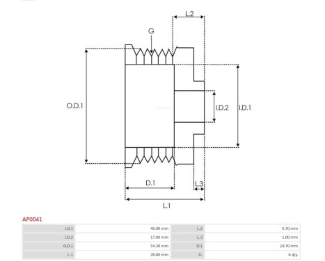 Belt pulley, alternator, Image 4