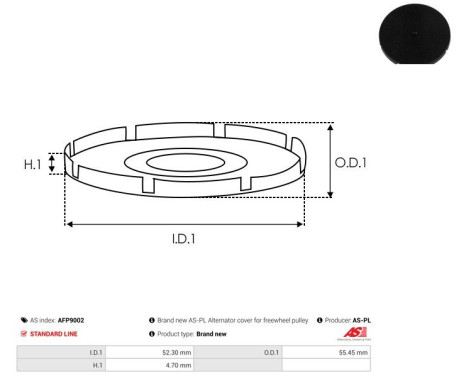 Belt pulley, alternator, Image 2