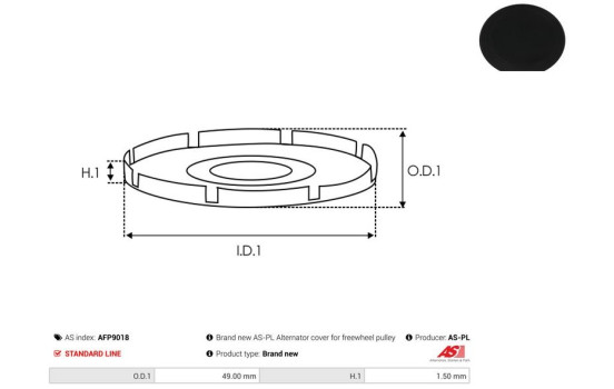 Belt pulley, alternator, Image 2